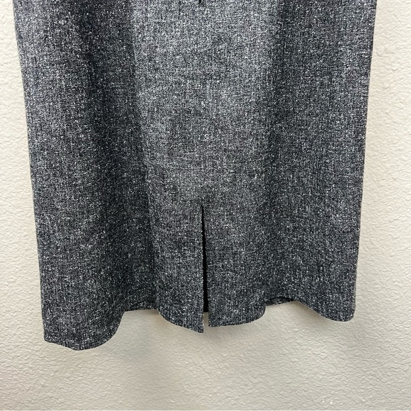 ELIZA J Tweed Asymmetrical Ruffle Sheath Dress Sz 6P - Picture 4 of 8